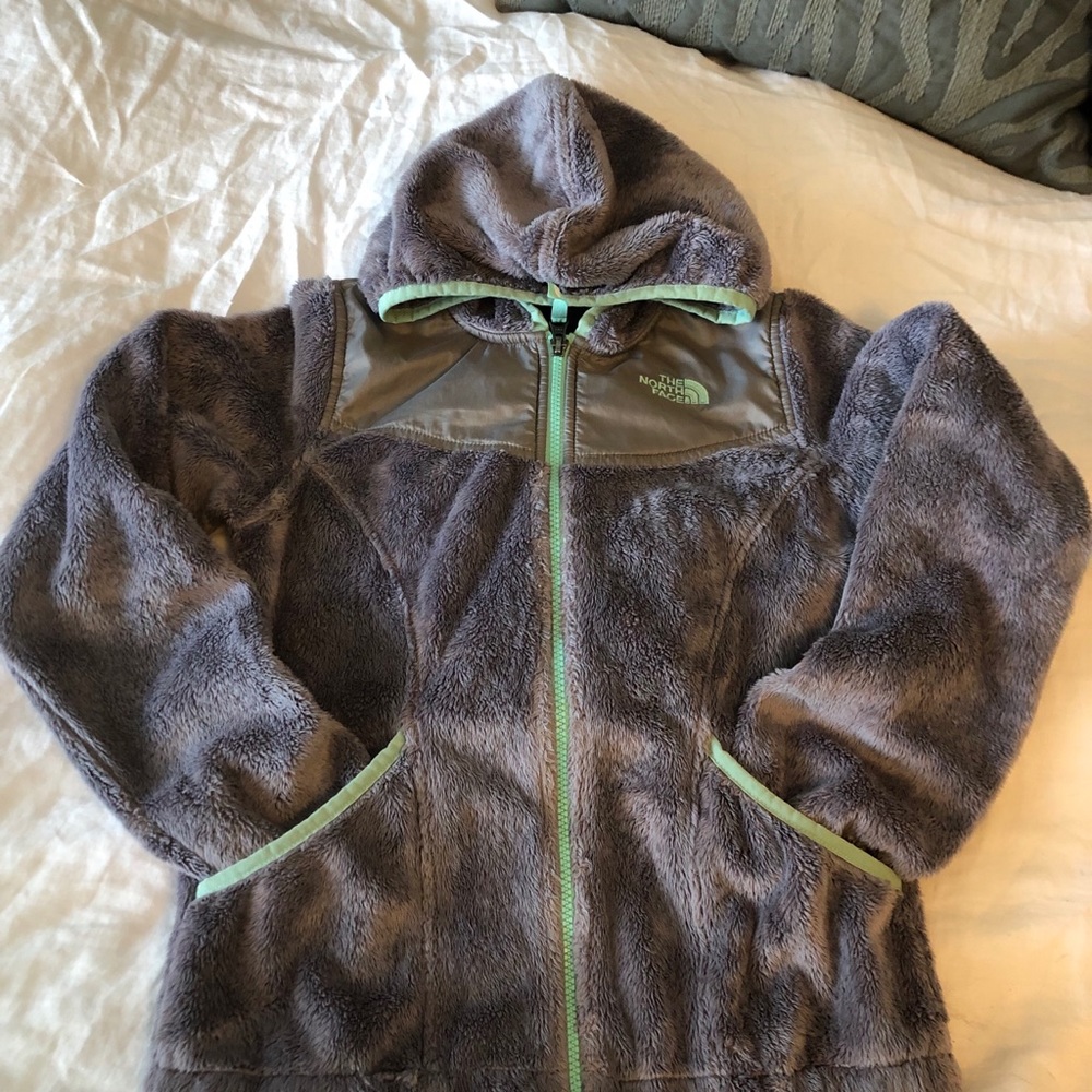 Girls The Northface fleece zip up hoodie/jacket